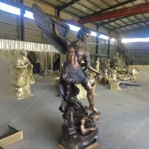 archangel michael bronze statue