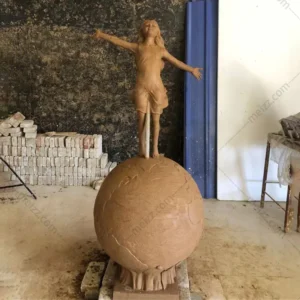 Bronze Girl Sculpture
