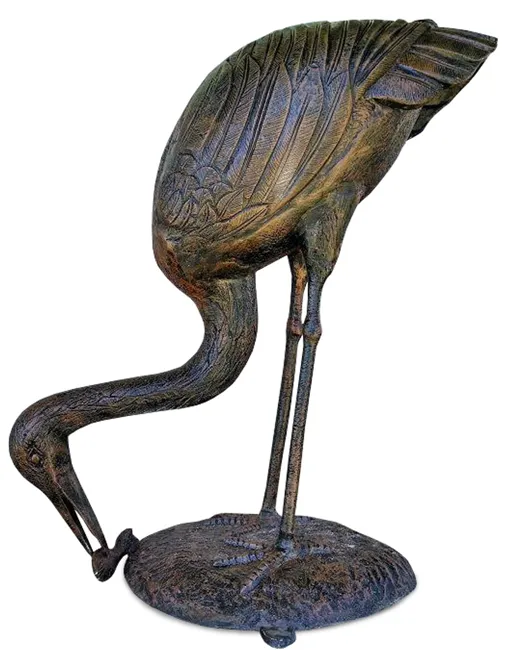 Bronze Crane Sculptures