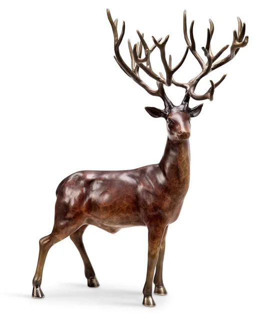 Bronze Deer Sculptures