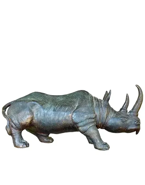 Bronze Rhino Sculptures
