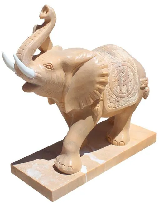 Marble Elephant Sculptures