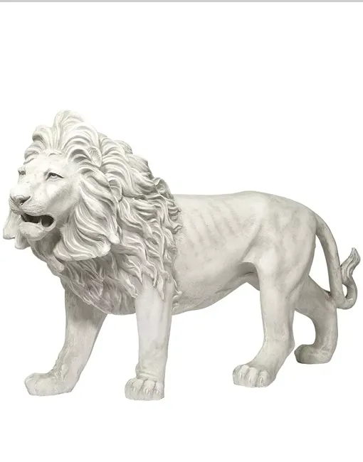 Marble Lion Sculptures