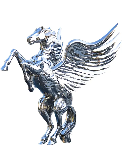 stainless steel horse Sculptures