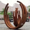 Rusted Steel Garden Sculpture