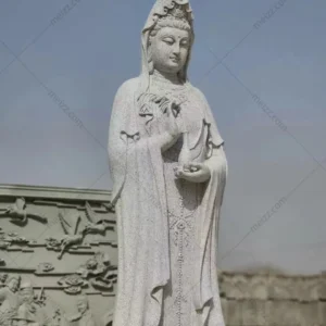 kuan yin stone statue