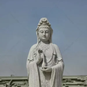 kuan yin stone statue