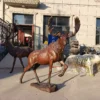 Life Size Garden Bronze Moose Sculpture