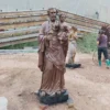 Life Size Bronze St Joseph and Jesus Statue