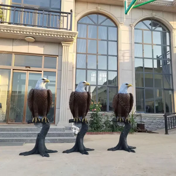 bronze american eagle sculpture