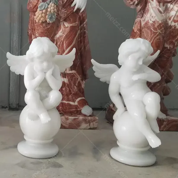 marble cherub statue