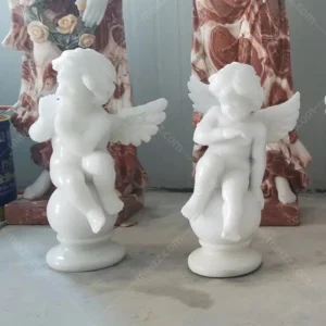 marble cherub statue