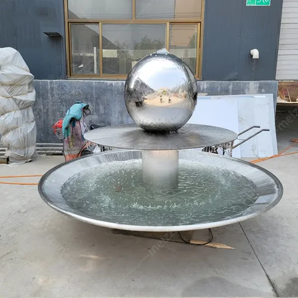 stainless steel ball water fountain