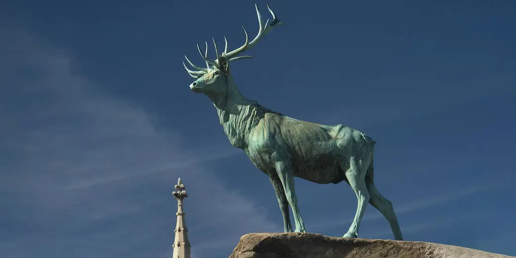 life size deer sculpture