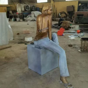 modern woman sculpture