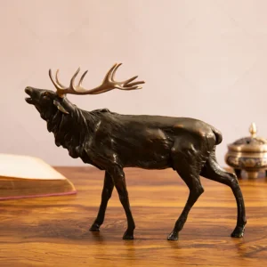 bronze deer figurines