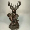 Stag Head Statue