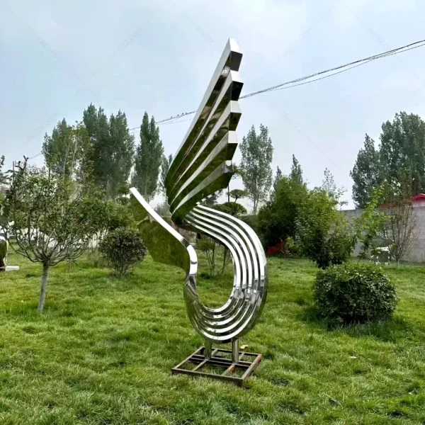 Metal Wings Sculpture