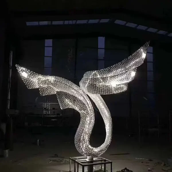 Metal Wings Sculpture