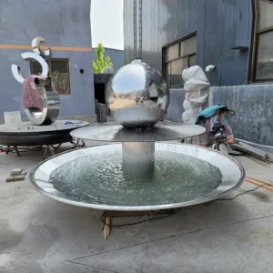 stainless steel ball water fountain