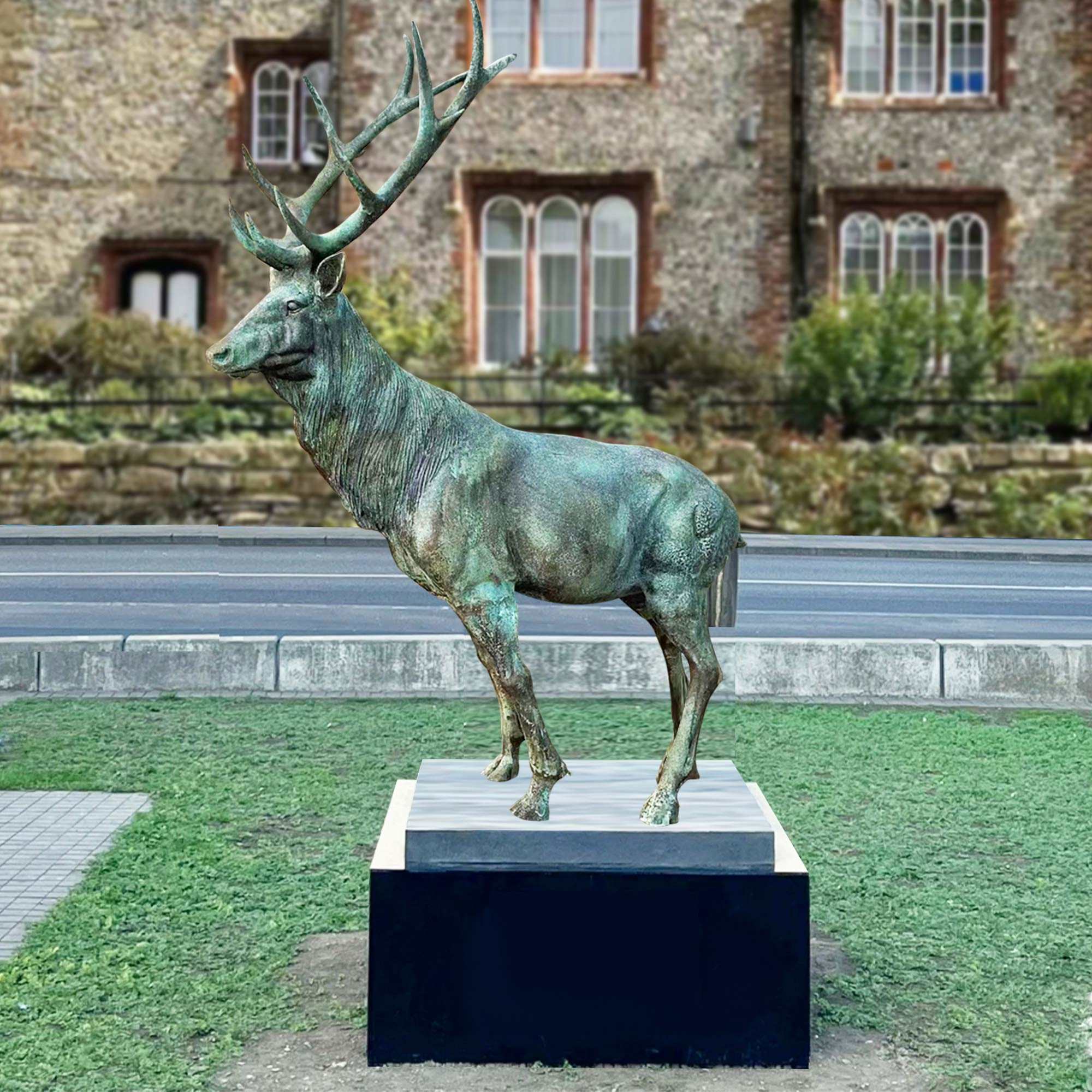 skyfall deer statue