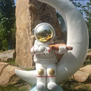 Fiberglass astronaut statue