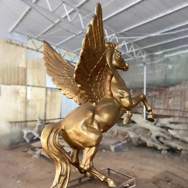 horse with wings statue