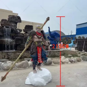 Life Size Fiberglass Black Myth Wukong Statue