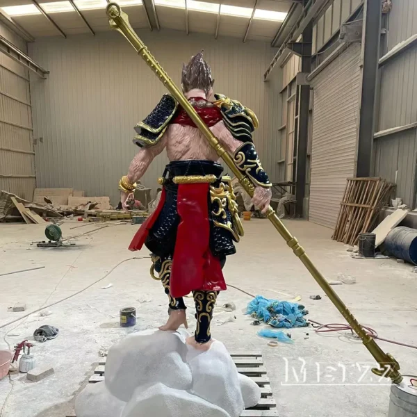 Life Size Fiberglass Black Myth Wukong Statue