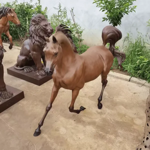 arabian horse bronze sculpture