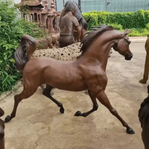 arabian horse bronze sculpture