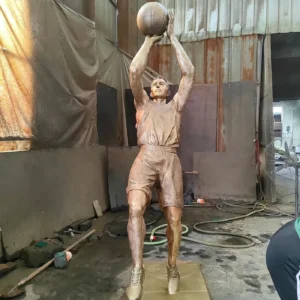 basketball player statue