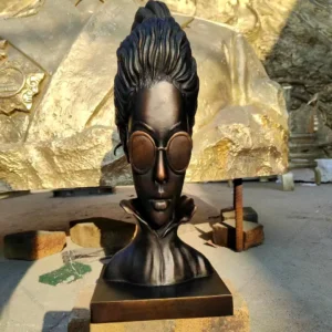 bronze bust woman