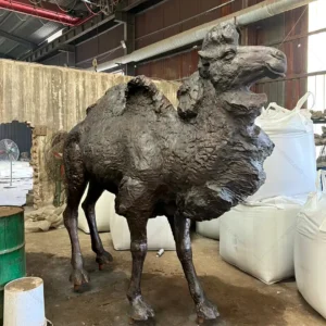 bronze camel statue