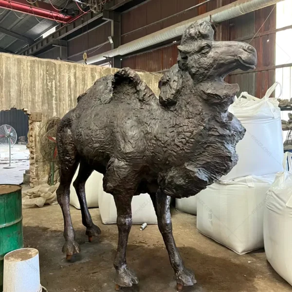 bronze camel statue