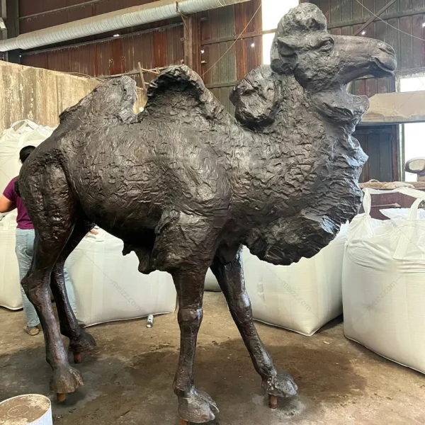 bronze camel statue