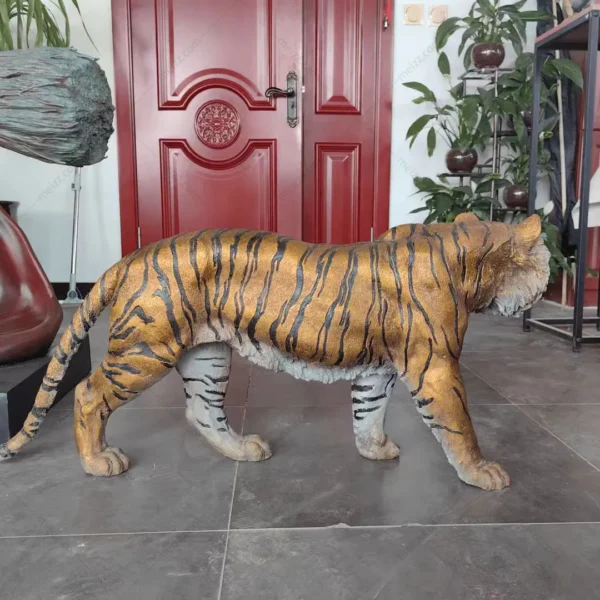 bronze tiger sculpture