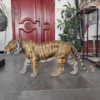 Life Size Bronze Tiger Sculpture