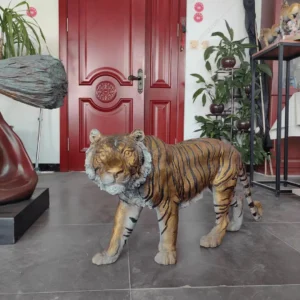 bronze tiger sculpture