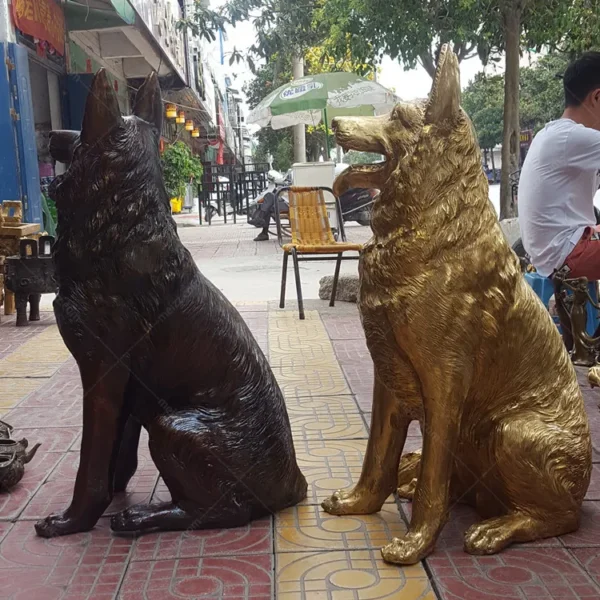 german shepherd statues for sale