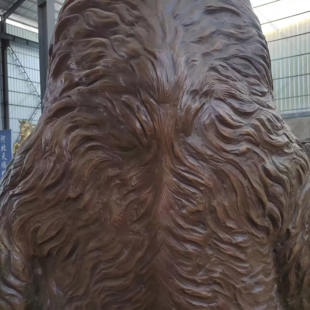 life size bronze bear statue
