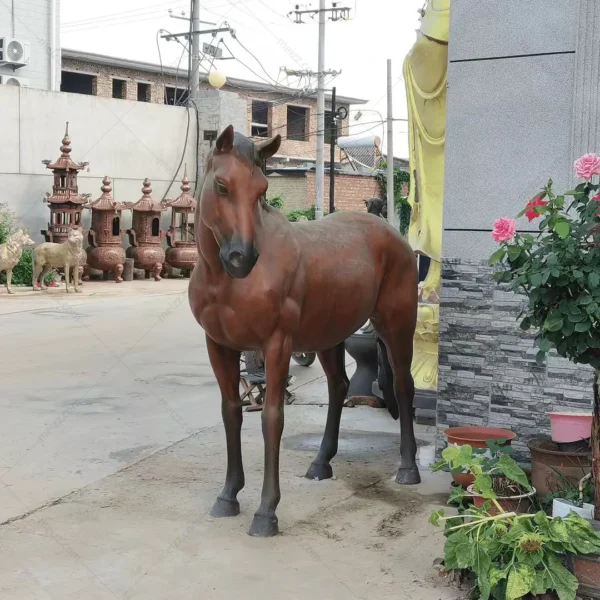 life size bronze horse statue