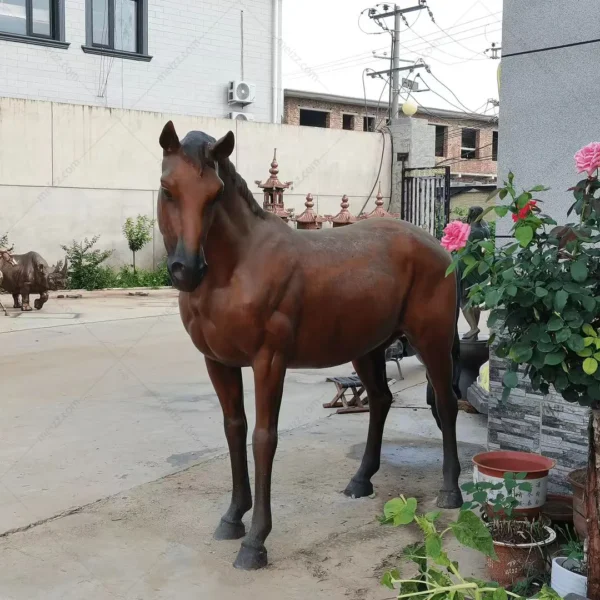 life size bronze horse statue