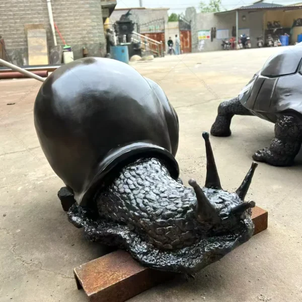 snail garden sculpture