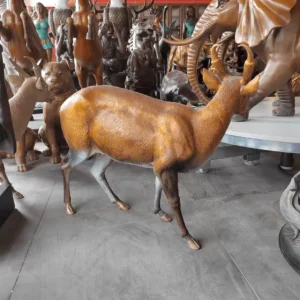 bronze antelope sculpture