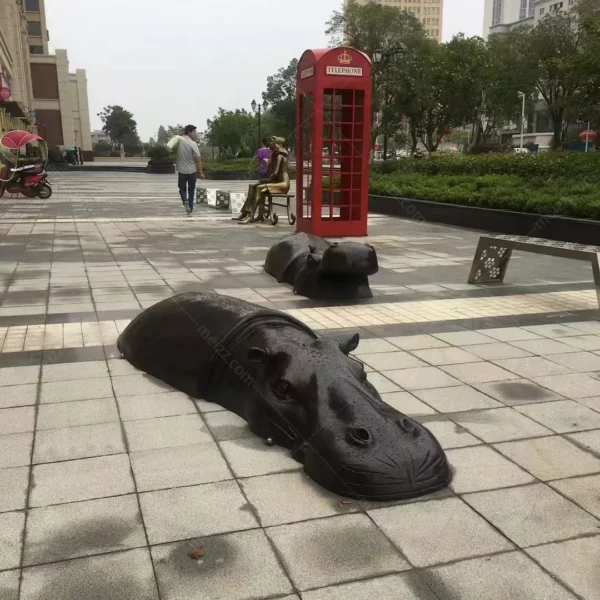 hippo statue for garden