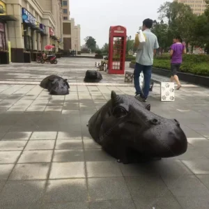 hippo statue for garden