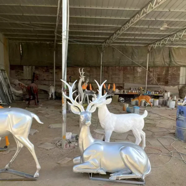 large deer lawn ornaments