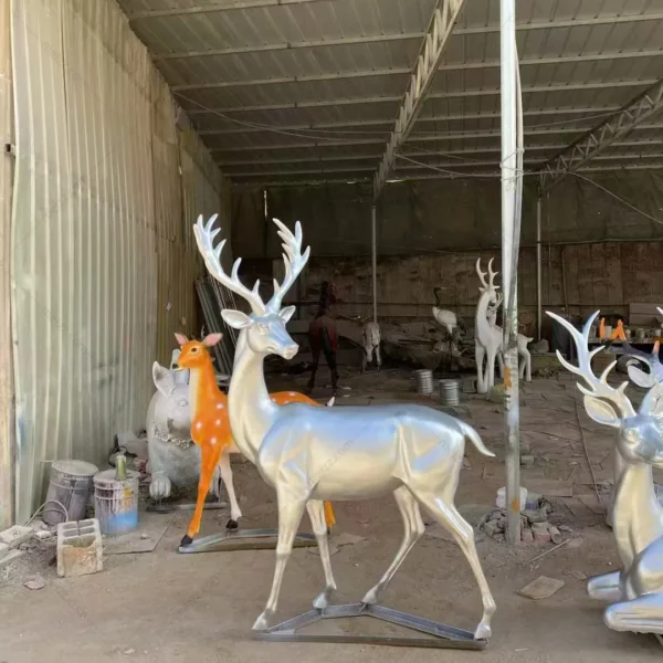 large deer lawn ornaments