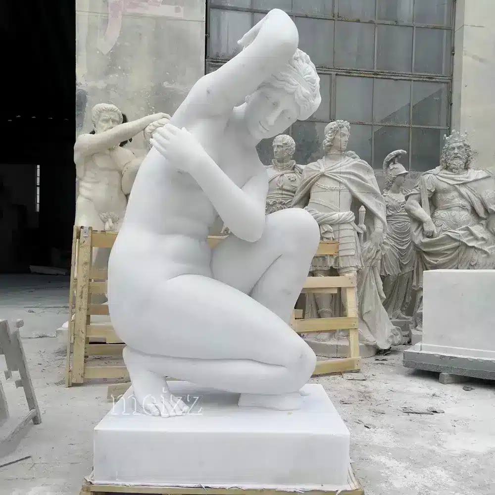 Crouching Aphrodite Sculpture